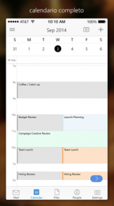 Outlook calendario
