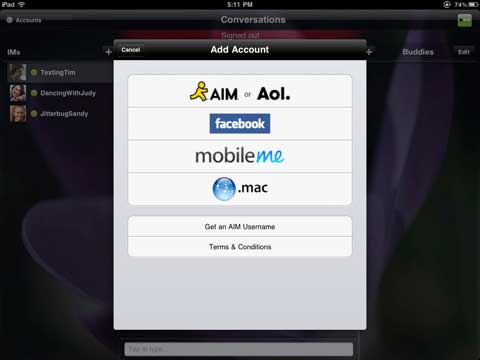 AIM per iPad