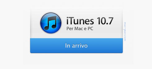 In arrivo iTunes 10.7