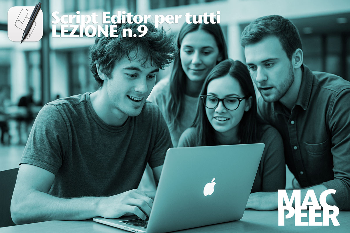 Organizzare i file creando sottocartelle per estensione. Script Editor – Lezione 9