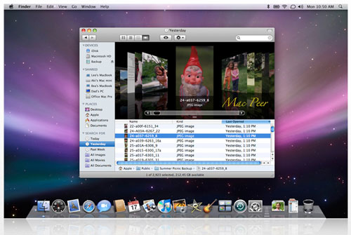 mac finder leopard