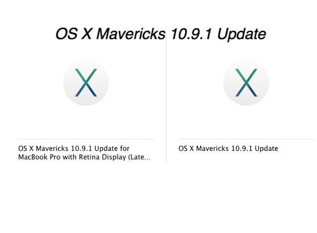 Il primo update di Mavericks