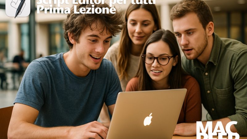Script Editor – Lezione 1. Il tuo primo script: dialoghi con il Mac