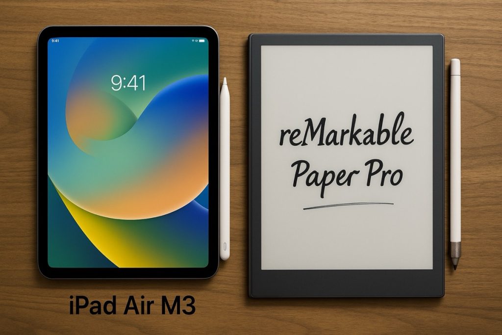 Due modi opposti di prendere appunti: iPad Air M3 contro reMarkable Paper Pro