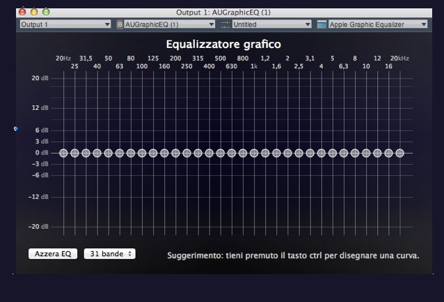 Creare un Equalizzatore di Sistema OS X