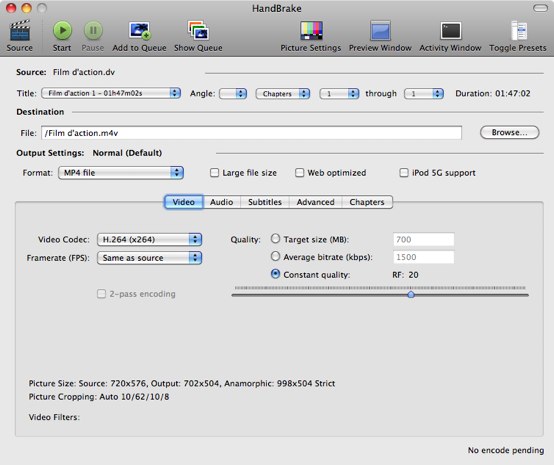 HandBrake 0.9.5, solo per Intel e con diverse novità
