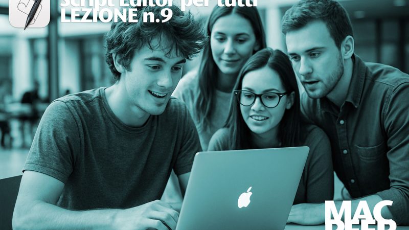 Organizzare i file creando sottocartelle per estensione. Script Editor – Lezione 9