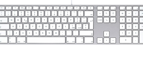 Apple Keyboard con tastierino numerico e compatibilità con Mac PowerPC