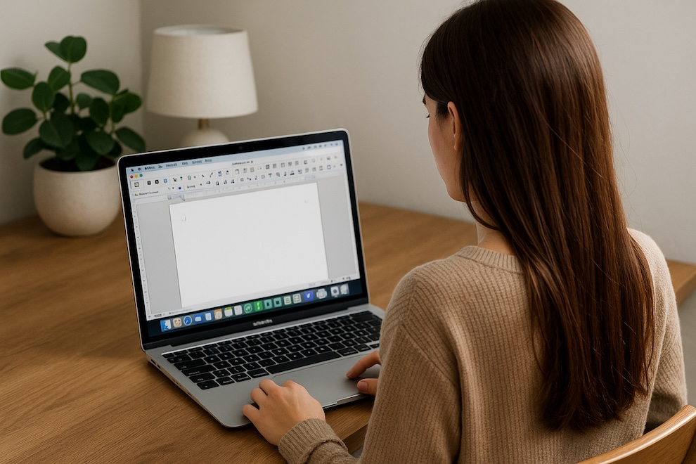 MacBook con LibreOffice