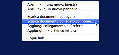 Scarica documento collegato… Con il Mac!