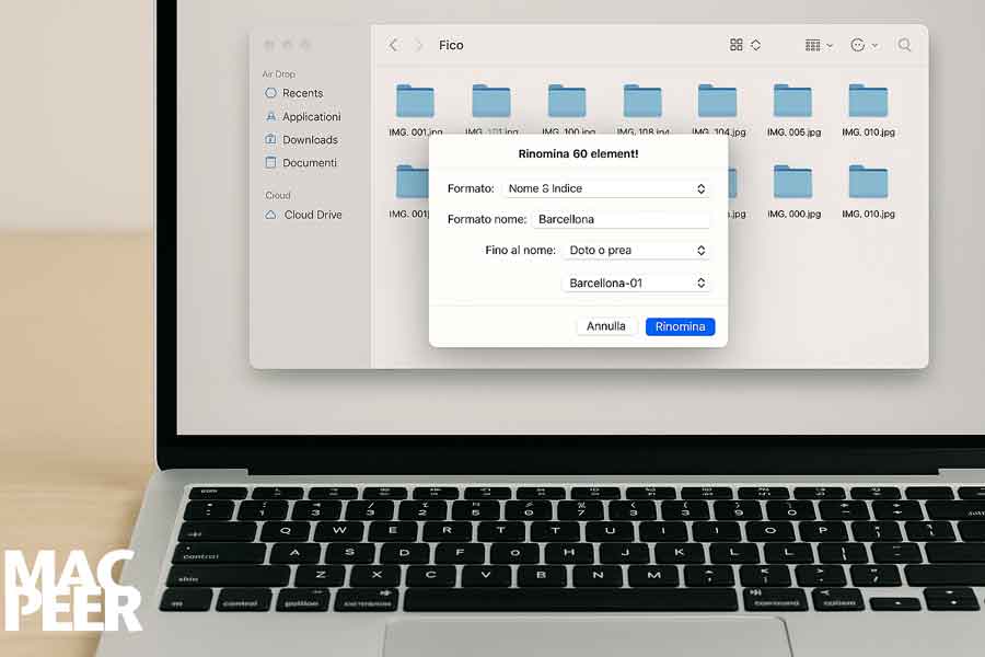 Rinominare più file in un colpo solo su macOS Sequoia
