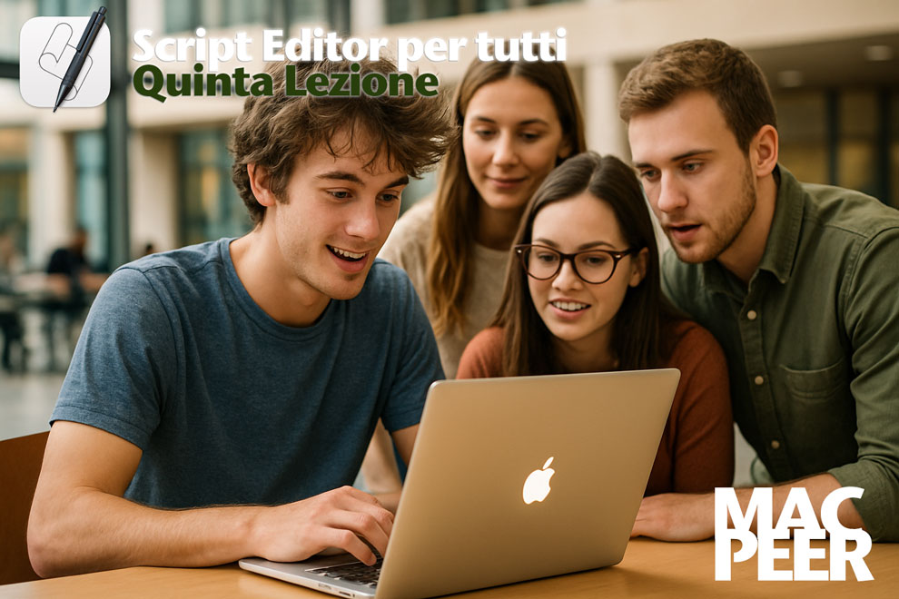 Leggere un file di testo e mostrarne il contenuto. Script Editor – Lezione 5
