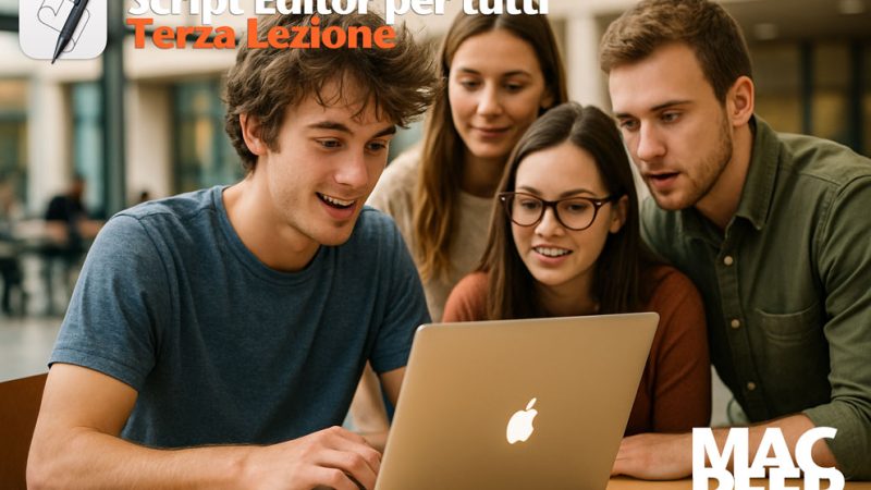 Elencare i file di una cartella. Script Editor – Lezione 3