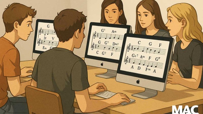 Studiare teoria e armonia con il Mac: analisi tonale, solfeggio avanzato e collaborazione