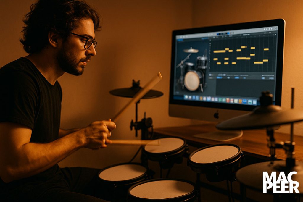 Studiare la batteria con il Mac
