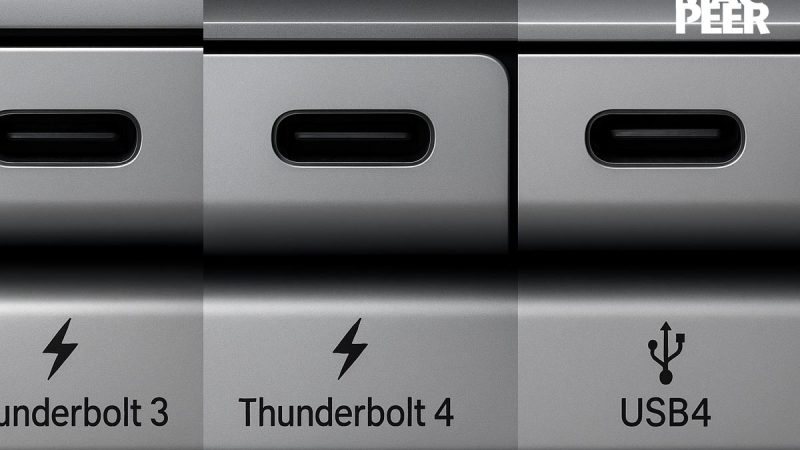 Thunderbolt 3, Thunderbolt 4 e USB4. Connettività ad alte prestazioni per il tuo Mac