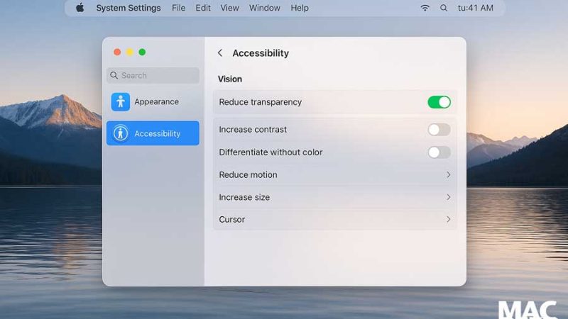 Troppa trasparenza? Ecco come ridurla in macOS Tahoe