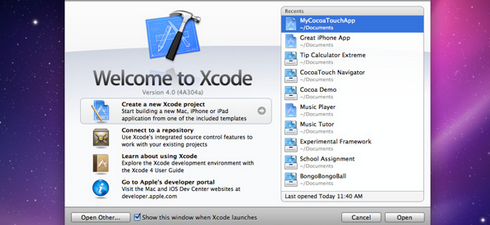 XCode 4 disponibile sul Mac App Store a pagamento