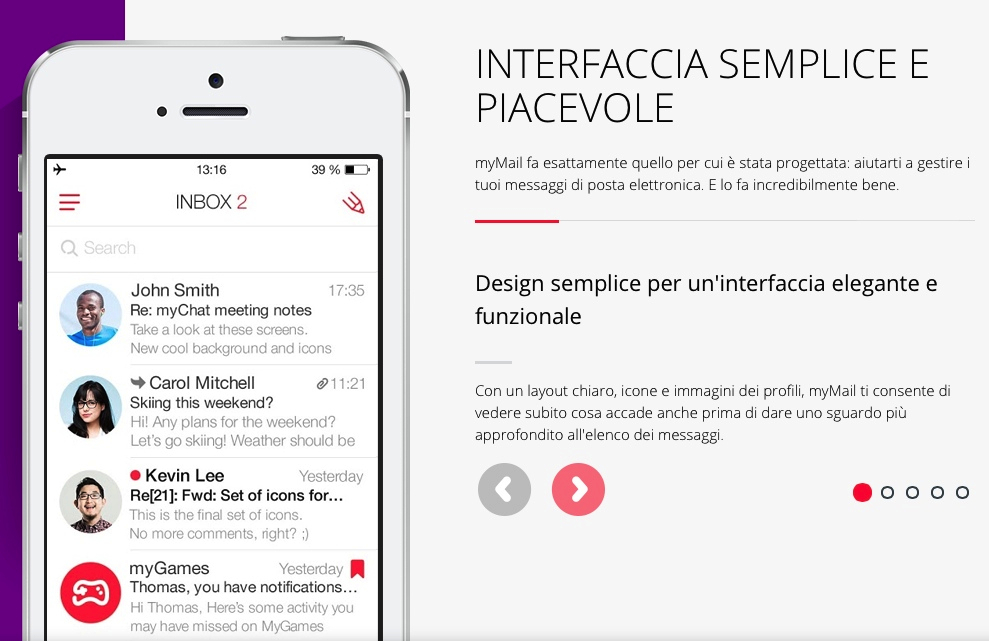 myMail: client di posta alternativo + indirizzo @my.com