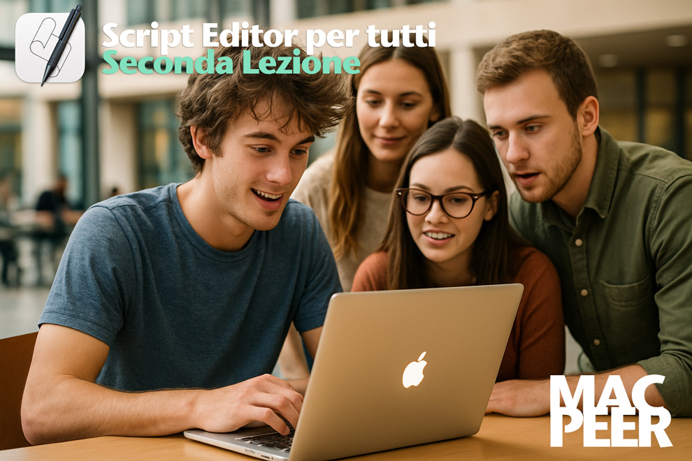 Script Editor – Lezione 2. Crea una cartella sulla Scrivania… con una frase