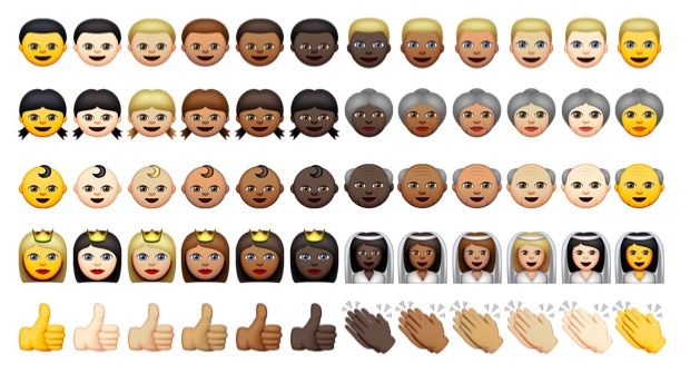 Emoji multietnici e multisessuali su Mac e iDevice