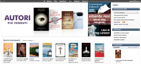 iBooks Store, aperta la vetrina di libri in Italiano