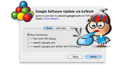 Google Software Update e Little Snitch