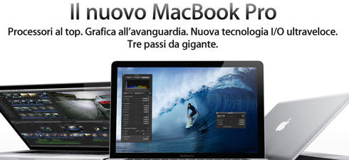 Rinnovata la gamma MacBook Pro con nuovi processori e schede grafiche