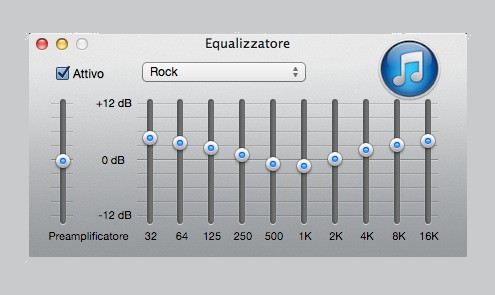 Personalizzare l’Equalizzatore di iTunes