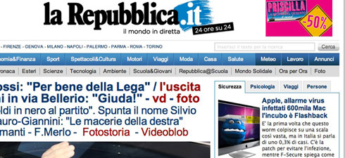 Mac Peer su La Repubblica