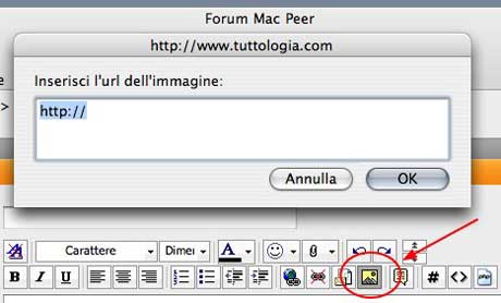 Inserire immagini - Mac Peer